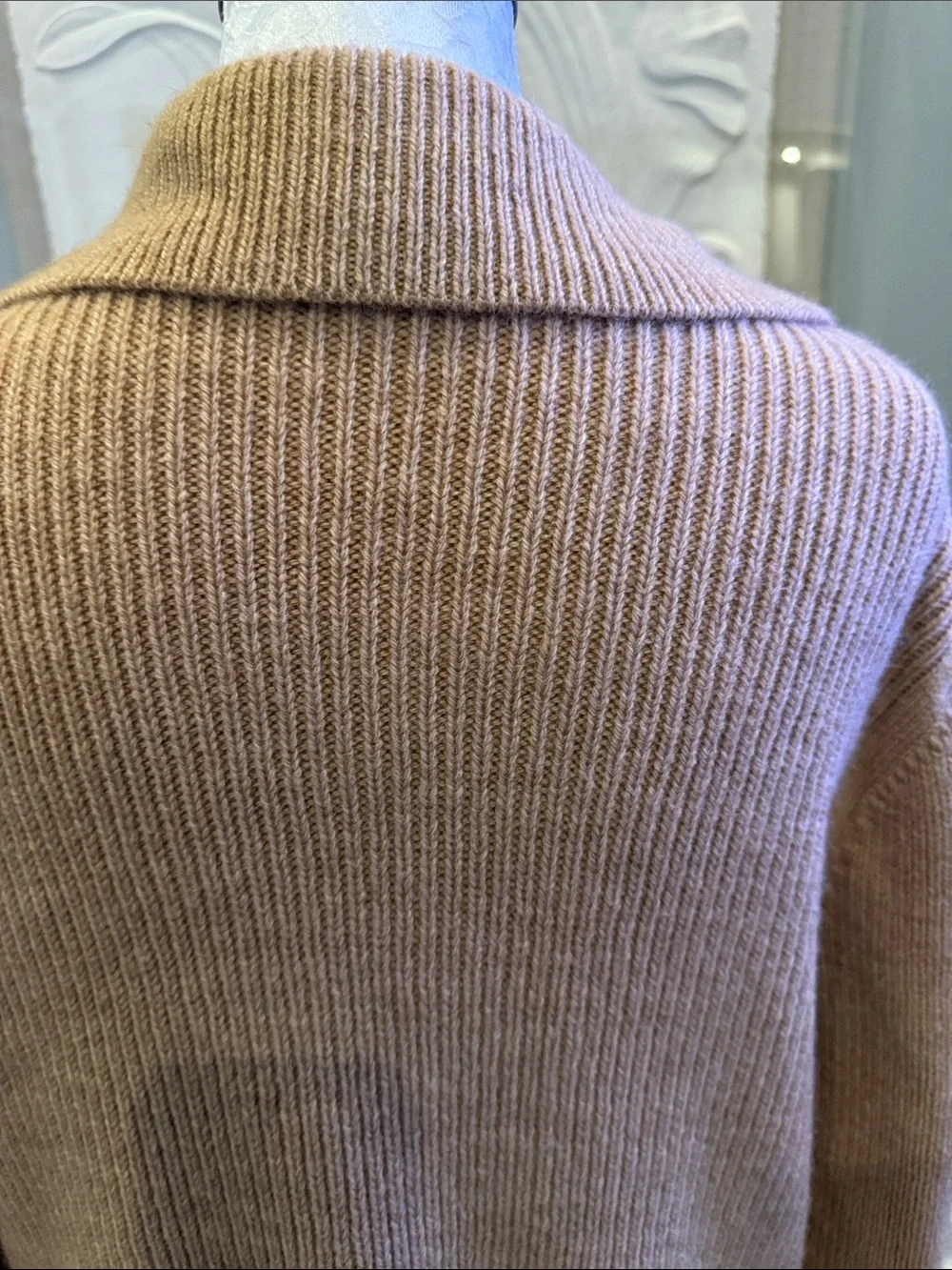 Vintage RARE BATTAGLIA Beverly Hills Camel Hair Sweater Coat Blazer Large Italy